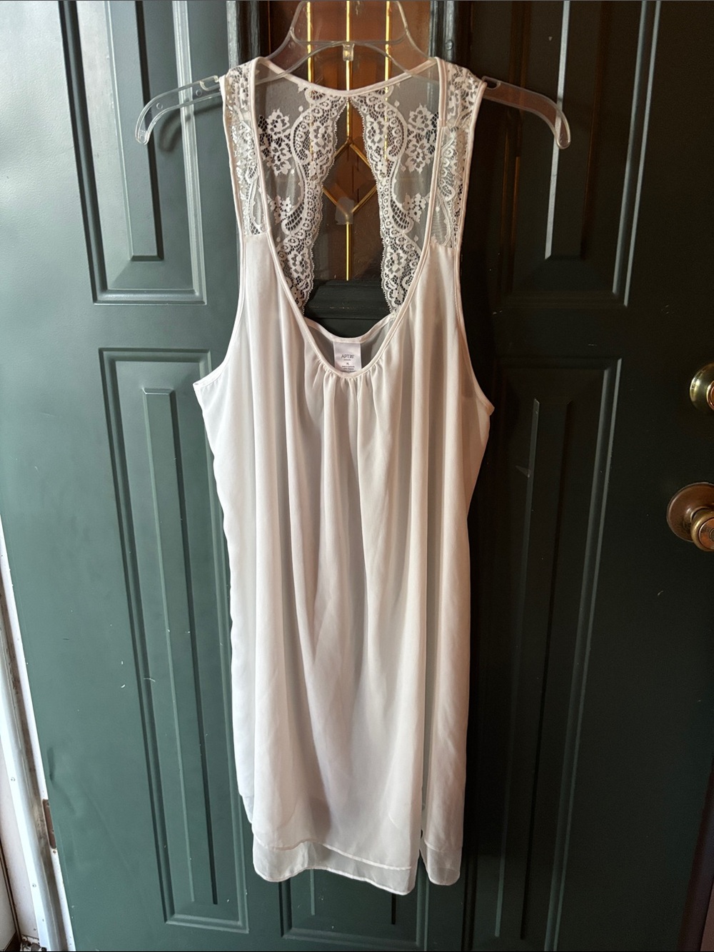 Apt. 9 Lace Racerback Chemise in Light Pink